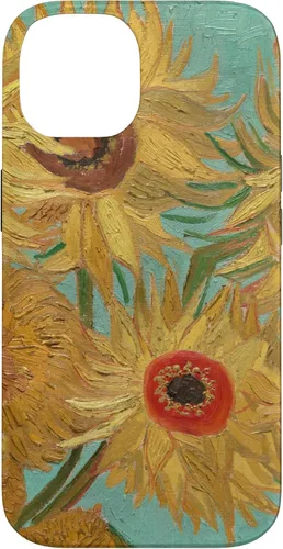 Vista 4 de Vincent van Gogh - Carcasa para iPhone XS, diseño de girasoles