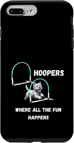 Vista 9 de iPhone 14 Pro Max Dog Agility - Dog Hoopers - toda la diversión pasa con Westie Case
