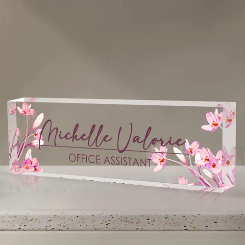 Vista 45 de Placa de nombre personalizada para escritorio, placa de nombre de escritorio personalizada, placa de nombre acrílica, accesorios de escritorio
