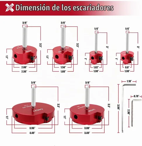 Vista 2 de Escariador de tubería de PVC, kit ahorrador de accesorios de tubería de PVC de plástico de 6 piezas que se adapta a taladros estándar de 1/2