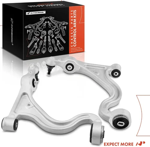 Vista 8 de A-Premium 2 brazos de control delanteros inferiores, con rótula y buje, compatibles con Porsche Panamera 2010 2011 2012 2013
