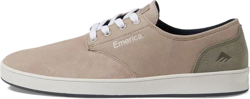 Vista 4 de Emerica Zapatos de skate The Romero con cordones para hombre Beige/Gris/Blanco