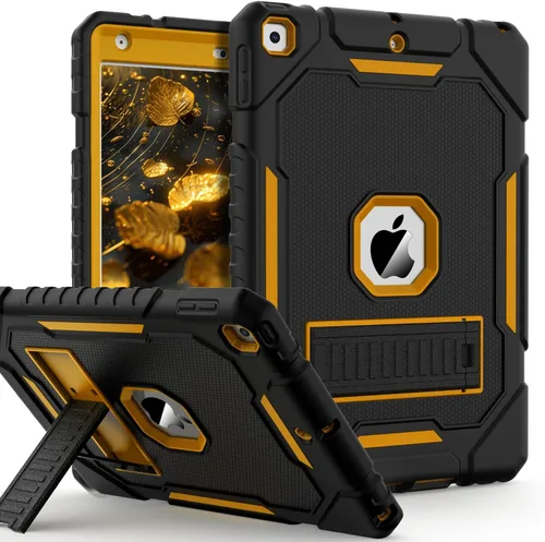 Vista 8 de ZoneFoker Funda para iPad de 9ª/8ª/7ª generación 2021/2020/2019 (10.2 pulgadas), Resistente de Servicio Pesado Grado Militar a Prueba de Golpes