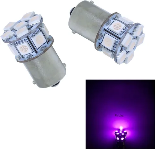 Vista 21 de PA 2 bombillas LED azules 13SMD 1156 para señal de giro, marcador lateral