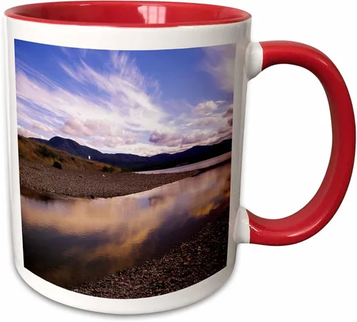 Vista 7 de 3dRose Canada, Newfoundland, Gros Morne. Trout River-CN05 PWA0114 - Patrick J. Wall 11oz Two-Tone Black Mug