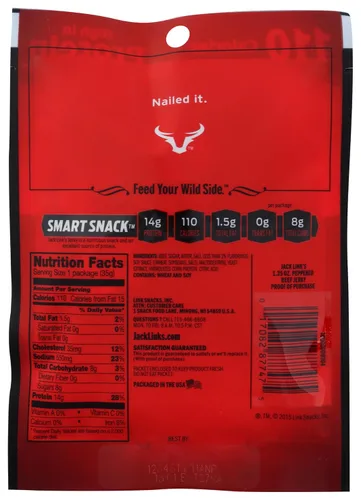 Vista 2 de JACK LINKS 10000008421 - Cecina de ternera Pepp de 1.25 onzas