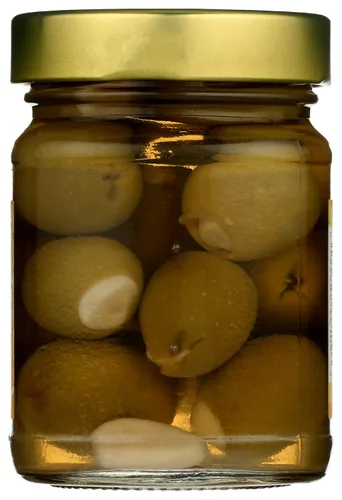 Vista 3 de Whole Foods Market, Aceitunas rellenas de ajo orgánico, 4.23 oz