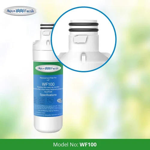 Vista 2 de Aqua Fresh WF100 - Filtro de agua para refrigerador LT1000p de repuesto compatible con LG LT1000P, LT1000PC, LT1000PCS, ADQ74793501, ADQ74793502