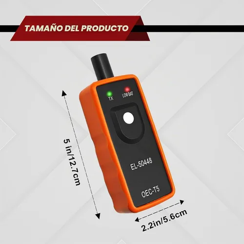 Vista 2 de Monitor de presión de neumáticos automotriz GM - Herramienta de restablecimiento de sensor de neumáticos, accesorios para auto EL-50448 compatibles