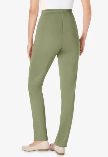 Vista 2 de Woman Within Pantalón de punto suave con cintura elástica y talla grande