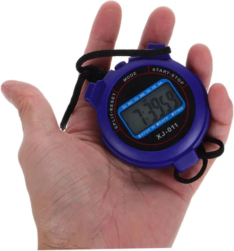 Vista 4 de Cronómetro deportivo digital con pantalla grande, funcionamiento silencioso para natación, correr, fitness, fácil de usar para entrenadores