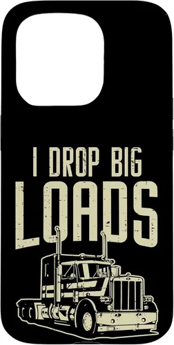 Vista 14 de I Drop Big Loads Semi Truck Truck Driver Trucker - Funda de regalo para iPhone 17