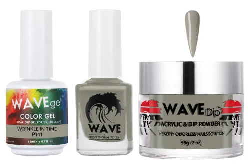 Vista 25 de WAVEGEL - Juego de gel de remojo, laca de uñas y polvo acrílico a juego - Colección Simplicity - #P109 Blizzard