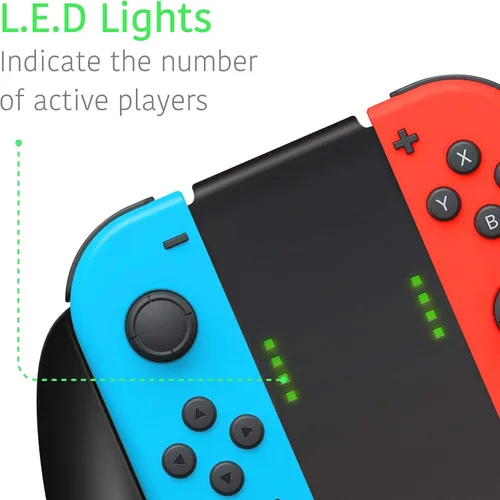 Vista 3 de TALK WORKS Joycon Comfort Grip for Nintendo Switch - Joy-Con Controller Game Accessories Handheld Joystick Remote Control Holder Joy Con Kit - Black