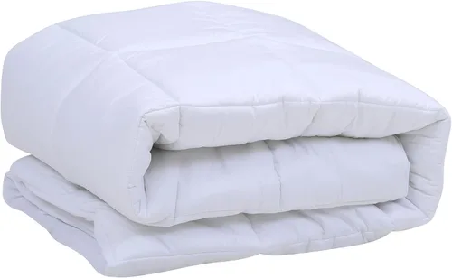 Vista 2 de Classic Brands Defend-A-Bed Ultimate Alternative - Protector de colchón acolchado de plumón, tamaño Queen