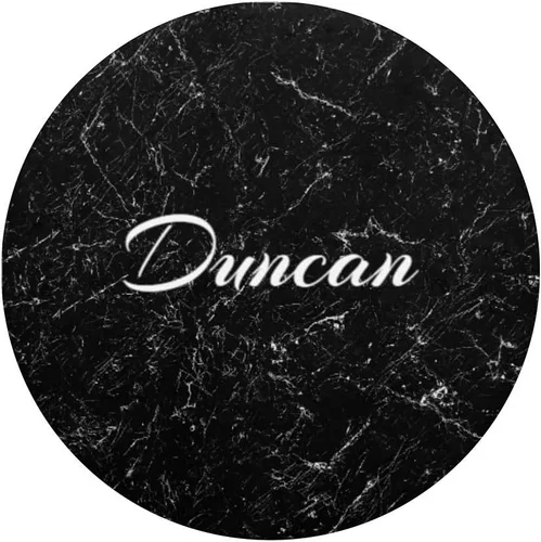 Vista 3 de Duncan Custom Boys First Name - Soporte y agarre para teléfonos y tabletas, Negro