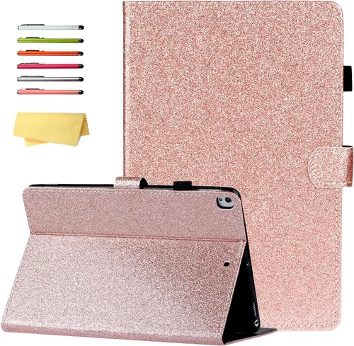 Vista 16 de Para Apple iPad de 9ª/8ª/7ª generación de 10.2 pulgadas (2021/2020/2019), cubierta trasera transparente de TPU a prueba de golpes