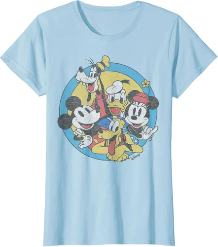 Vista 22 de Disney Camiseta retro de Mickey and Friends Group Shot