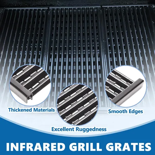Vista 4 de 17 pulgadas Tru Rejillas de parrilla infrarroja para Charbroil 463371116 463370719 463370919 463335014 463344116 463335115 Parrilla Piezas