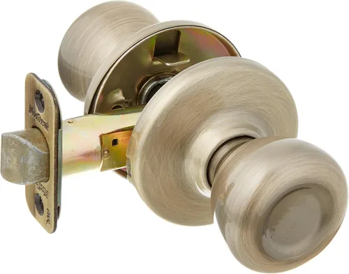 Vista 2 de Kwikset 92001-512 Tylo - Pomo para pasillos y armarios en latón antiguo