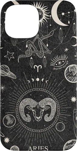 Vista 6 de Carcasa para iPhone 17 con signo del zodiaco astrológico y estético celestial de Aries