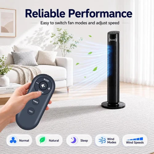 Vista 7 de Mando a distancia de repuesto compatible con ventilador de torre digital Cleanbreeze 32510411 Holmes de 36 pulgadas
