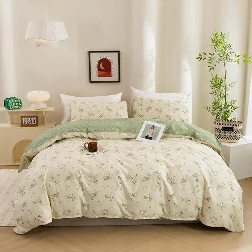 Vista 14 de ECOCOTT Juego de funda de edredón floral tamaño Queen, 100% algodón lavado, sensación de lino, 3 piezas, funda de edredón vintage con cierre