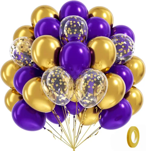 Vista 17 de 60 globos azul real y naranja con globos naranja y azul de 12 pulgadas Azul Naranja