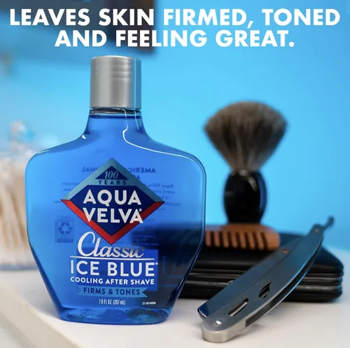 Vista 4 de Aqua velva Classic Hielo Azul después Afeitado
