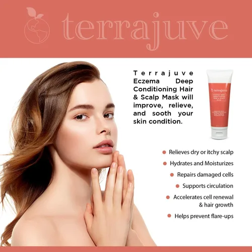 Vista 6 de Terrajuve Acondicionador de máscara de psoriasis para cabello y cuero cabelludo, hidratante natural, loción calmante para piel seca, picazón, roja