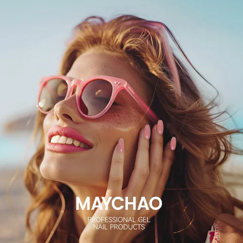 Vista 7 de MAYCHAO Gel constructor morado claro para uñas, fortalecedor de uñas malva de 0.5 onzas líquidas en una botella, gel duro para extensión de uñas 17