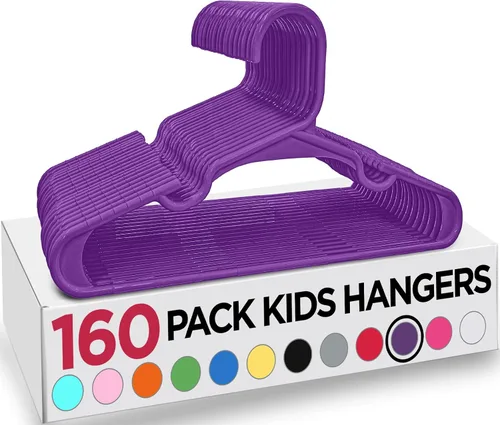 Vista 41 de Utopia Home Paquete de 20 Perchas para Niños - Perchas de Plástico para Bebé de 11.5 Pulgadas para Armario - Perchas para Niños para Ropa y Percha