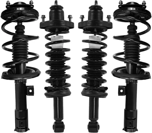 Vista 26 de Detroit Axle - 4 piezas de soportes para Toyota 2004 2005 2006 2007 2008 2009 Prius, soportes delanteros y traseros con resortes helicoidales
