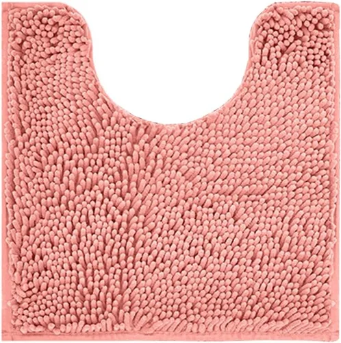 Vista 30 de Reyox Tapete de baño de felpilla, tapetes para inodoro en forma de U, tapete de baño de felpa suave, absorbente y peludo, tapete de contorno