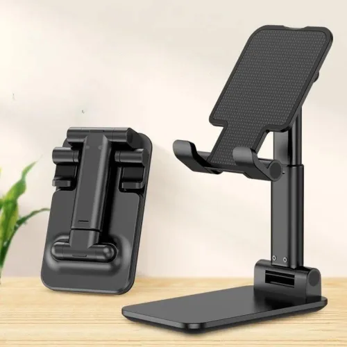 Vista 7 de Soportes ajustables negros para teléfono celular, soporte universal para teléfono portátil, soporte para tableta de escritorio para el hogar Blanco