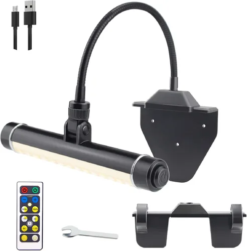 Vista 11 de BIGMONAT Luz de imagen recargable por USB, luz LED inalámbrica con control remoto, luz de pintura giratoria, cabezal de 3 modos de iluminación
