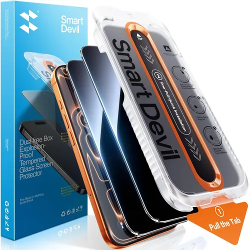 Vista 14 de SMARTDEVIL Paquete de 2 protectores de pantalla de privacidad para iPhone