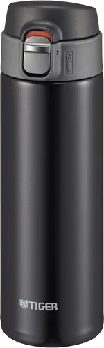 Vista 2 de Tiger Termo - Botella de agua TIGER, 12.2 fl oz (12.2 fl oz), Sahara One Touch, ligera, MMJ-A362KJ, negro