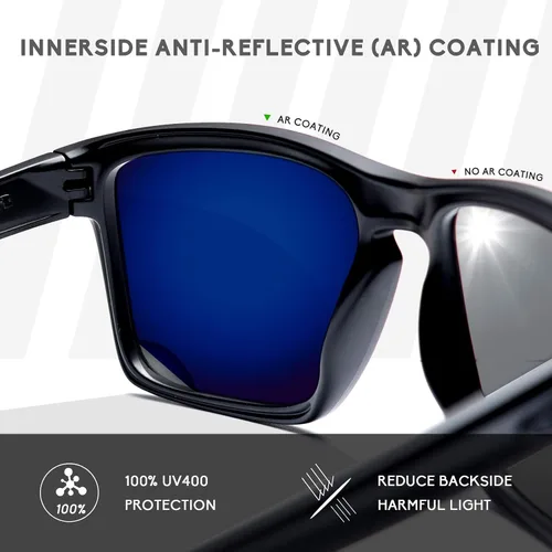 Vista 4 de Betterun Lentes de repuesto polarizadas de policarbonato para Oakley Holbrook Mix