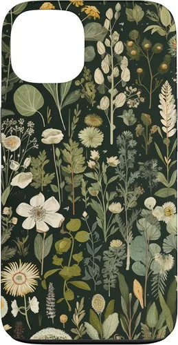 Vista 7 de Olive Green Boho Botanical Wildflowers Funda para iPhone 17