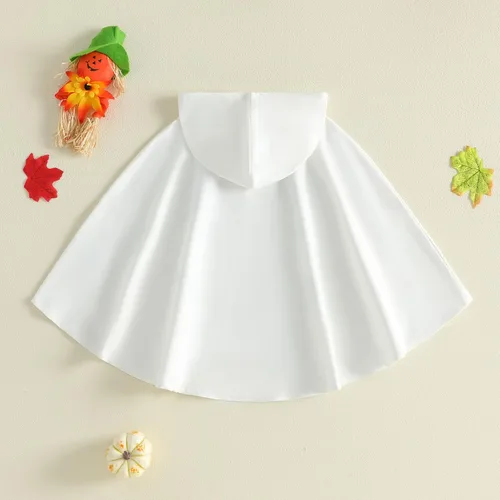 Vista 8 de Toddler Baby Ghost Costume Cute Hooded Cape Halloween Costumes B-Blanco