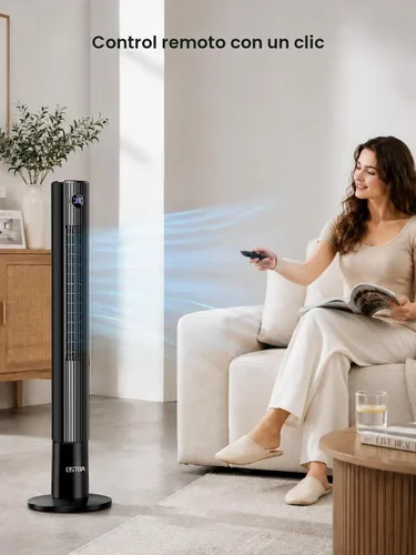 Vista 5 de OSTBA Ventilador de torre de 43 pulgadas para dormitorio, oscilante de 85°