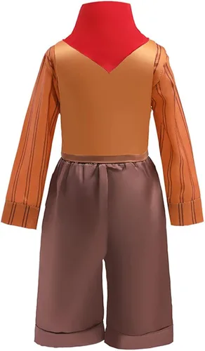 Vista 3 de keaiyouhuo Disfraz de Encanto para niños pequeños 4 piezas disfraz de Antonio para niños disfraz de príncipe Madrigal Halloween cosplay 1-7T