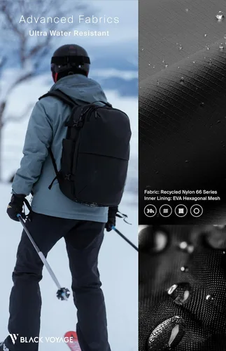 Vista 7 de BlackVoyage Vortex Vacuum Seal Travel Backpack 60L Expandable Air Compression System Water Resistant TSA Lock Carry-On