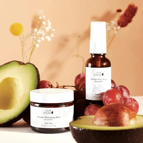 Vista 5 de 100% PURE Aceite facial intensivo nutritivo hidratante facial y corporal hidratante natural iluminador para el cuidado de la piel seca para mujeres