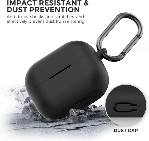 Vista 6 de AhaStyle Funda de silicona para Samsung Galaxy Buds 3 FE (2025) / Galaxy Buds3 Pro y Galaxy Buds 3 (2024) Funda protectora completa a prueba