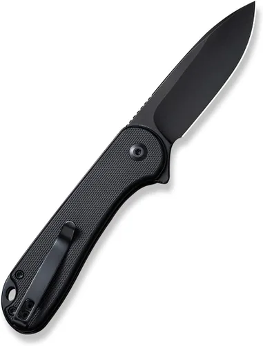 Vista 7 de CIVIVI Elementum II - Navaja de bolsillo plegable, hoja de acero Nitro-V de 2.96 pulgadas, mango G10, cuchillo utilitario con clip de bolsillo Negro
