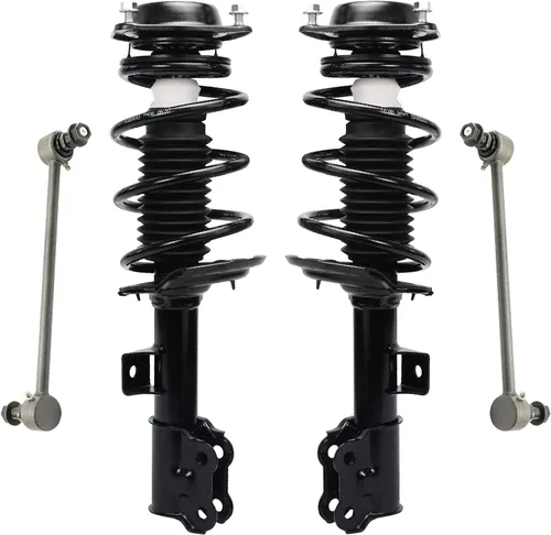 Vista 61 de Detroit Axle - Kit de 4 piezas de puntales delanteros para Toyota Highlander 2001 2002 2003, enlaces de barra antivuelco estabilizadores y puntales