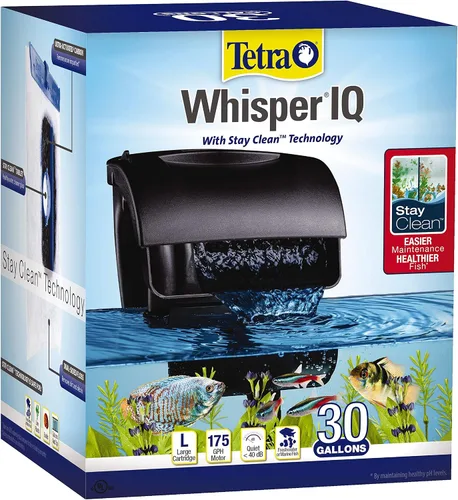 Vista 8 de Filtro de potencia Tetra Whisper IQ 10 galones, 105 GPH, con tecnología Stay Clean
