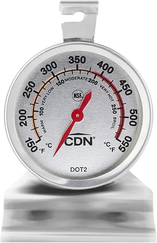 Vista 2 de CDN DOT2 09502000954 ProAccurate - Termómetro para horno 1 EA plateado